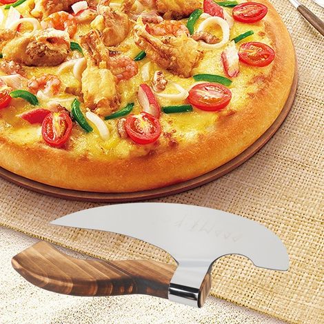 Große Wikingeraxt, handgefertigter Pizzaschneider aus hochwertigem Edelstahl. Ein praktisches und elegantes Geschenk, ideal für Partys. (1/5)