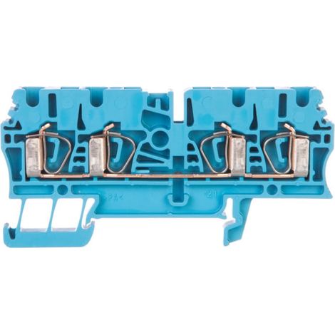 Conector de barra colectora de 4 hilos 2,5 mm2 azul Ex ZDU 2,5/4AN BL 1608580000