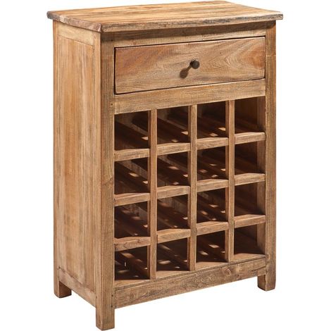 Credenza portabottiglie in legno per cucina e soggiorno Bilbao