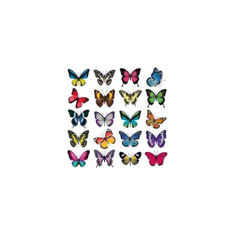 Pegatinas para ventanas con diseño de mariposas, láminas adhesivas anticolisión reutilizables con efecto vidriera - Crezuo