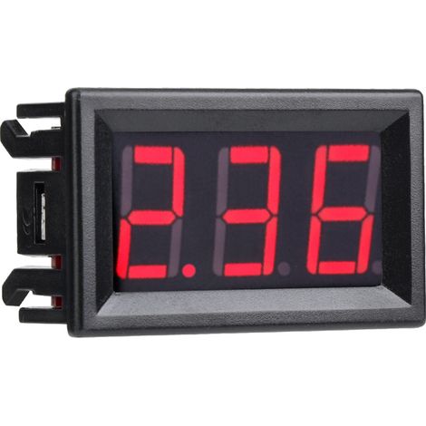 0,56 Zoll Zweikabel-Digitalanzeigefeld für Gleichstrom 0-10A Amperemeter Rot (1/5)