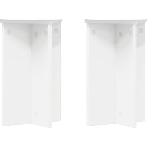 Maison Exclusive - Pflanzenständer 2 pcs Weiß Ø29,5 x 40 cm Holzw
