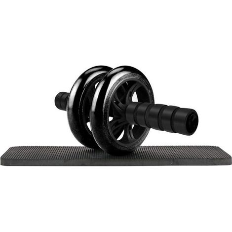Ecleanfy - Roue Abdominale Double Professionnelle - 2 Roues Stabilité Maximale - Avec Tapis de Fitness - Entraînement Intense Abdos (1/5)