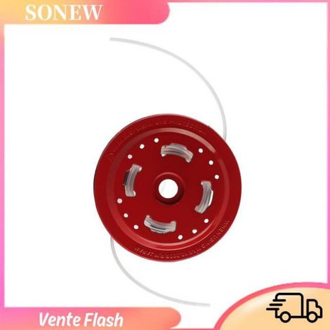 Tete De Bordure - Universelle Pour Debroussailleuse - Compatible Jardin Agriculture - Fer Rouge - 1 Piece (1/5)