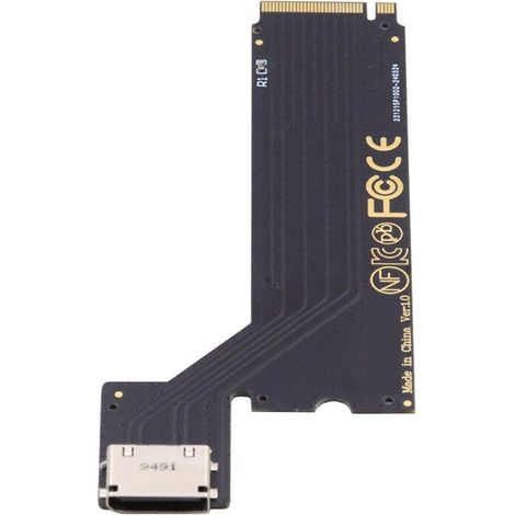 Adaptateur Hte PCI-E4.0 M.2 M-Key Vers Oculink SFF-8611 SFF-8612 pour Carte Graphique Externe et SSD ThinkBook 14+ AMD8845 2024