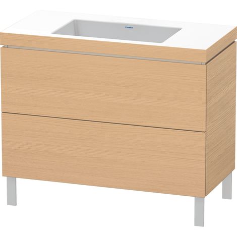 Duravit L-Cube c-bonded Set stehend, 2 Schubkästen, ohne
