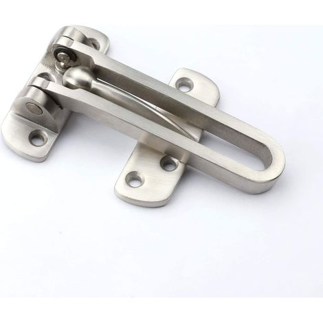 Verrou à pêne massif en acier inoxydable, protection renforcée pour porte, verrou anti-effraction à pêne tombant, cadenas de sécurité pour maison, appartement, hôtel, motel ou dortoir (1/5)