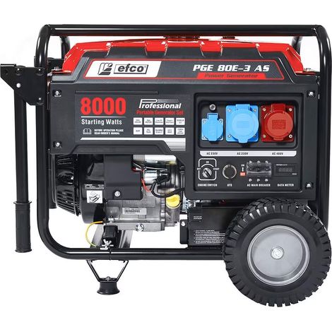 Generatore di Corrente EFCO PGE 80 E-3 DCS Monofase e Trifase
