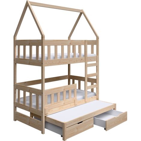 Selsey Vistena - Kinderbett mit Bettkasten, Kiefer, 75x180 cm (1/5)