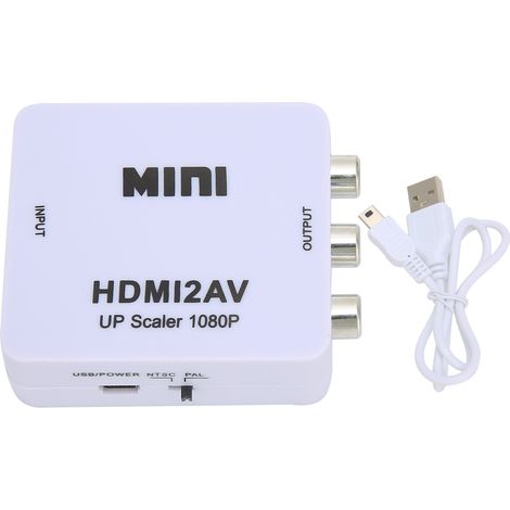 Convertisseur HDMI vers AV RCA 1080P pour Téléviseurs - Adaptateur Splitter Commutateur (1/5)