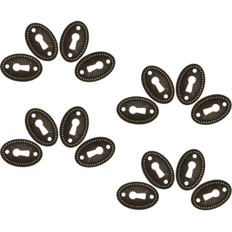 Plaques de verrouillage ovales FOMIYES pour tiroirs, lot 16 (1/5)