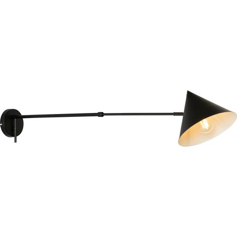 QAZQA Appliques triangolo - Design - Acciaio - Nero - Oblungo Max. 1 x Watt
