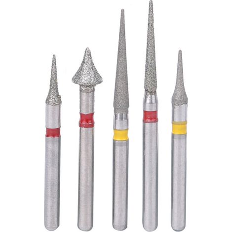 Fraise Diamantee - Haute Vitesse - Pour Orthodontie Et Emaill Interproximal - 5 Pieces (1/5)