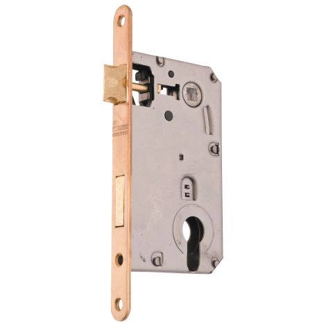 Patent serratura foro yale ottonata quadro mm 8 interasse mm 85 entrata mm 50