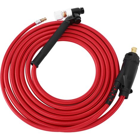 Torche de soudage TIG, poste de soudage à l'arc argon, outil de soudage portable et léger en plastique rouge de 4 mètres (1/5)
