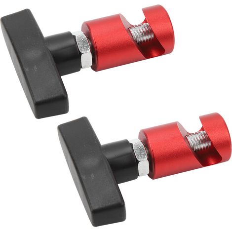Support de maintien de jambe de force 2 pièces, pince de retenue pour hayon et coffre, outil de fixation rouge (1/5)