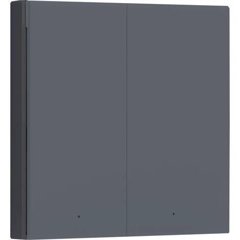 Interrupteur mural sans fil AQARA WS-EUK02-G, H1, 3.0, Zigbee, gris (1/5)