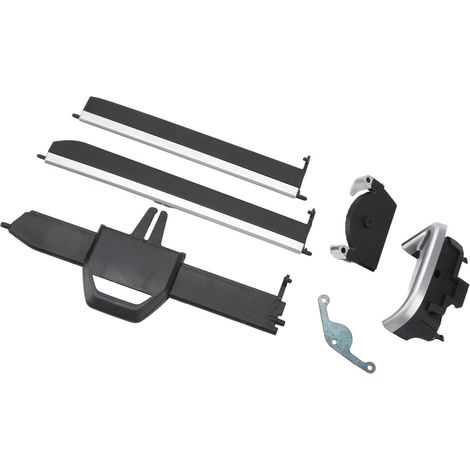 Bande décorative à clipser pour la grille d'aération centrale de la BMW X6 (modèles 2020-2023) (côté gauche). (1/5)