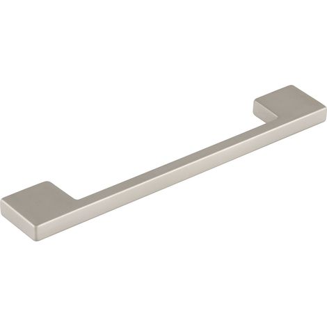 Siro Griff Oliva LA 128mm Möbelgriff + Schrauben, Zinkguss vernickelt matt