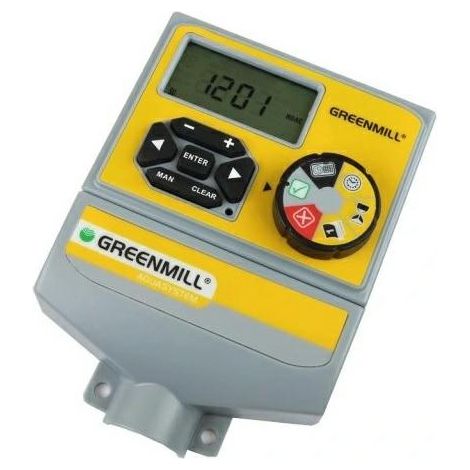 Controlador de riego Greenmill de 8 estaciones