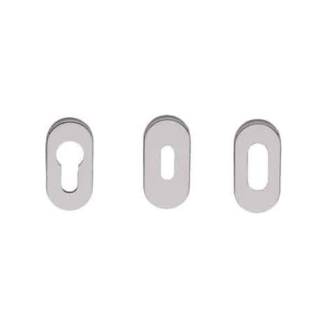 BOCCHETTA OVALE INOX h 6 mm - Per cilindro foro Yale
