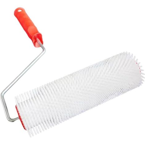 Rouleau Débulleur pour Ragréage Autonivelant Pointes 26mm - Rouleau à Pointes 24cm Outil Essentiel pour un Sol Lisse (pointes 26mm) Pour ragréage jusqu'a 20mm