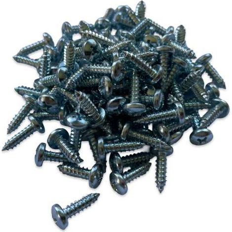 Linsenkopfschraube Schraube Blechschraube 4,8 x 16mm DIN7981 galvanisch verzinkt 100 Stück