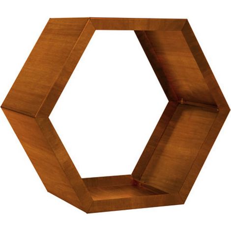 HOME DELUXE - Rost Holzlege - Antares - 3er Set - 80 x 92 x 43 cm, wetterbeständig, edle Rostoptik I Holzlager Feuerschale  Holzlege Holzablage Kaminholzregal Kaminholzunterstand