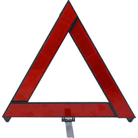 Triangle de signalisation d'urgence, panneau de sécurité réfléchissant pliable, symbole de danger routier-Red