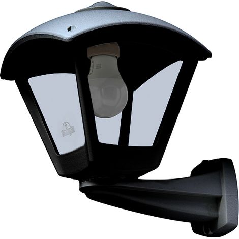 Aplique dario 1xe27 ip55 l.24xan.28xal.30,5cm resina negra