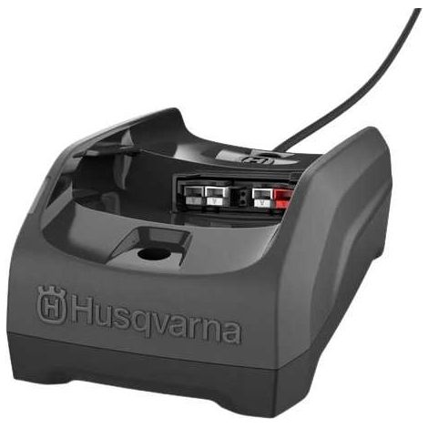 Husqvarna – Chargeur de batterie Li-Ion 40-C80 – 400g – Compatible avec batteries Bli10/40-B70/BLi20/40-B140 – Indicateur de chargement