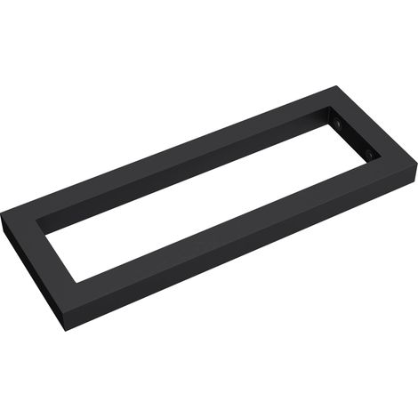 Mai & Mai Supporto da Parete per Lavandino Lavabo d'Appoggio Mensole WH01 Reggimensole Porta-Asciugamani in Acciaio Inossidabile BTH: 350mm, Nero