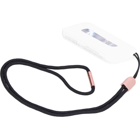 Wiederaufladbarer, intelligenter Luftreiniger mit USB-Anschluss, tragbarer Nackenluftreiniger, Geruchsneutralisierer für Büro, Zuhause und Schlafzimmer, weiß, HEPA-Filter, leise, Negativ-Ionisator (1/5)