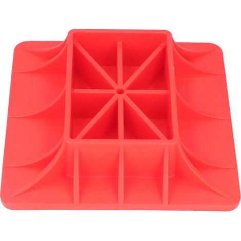 Cric de levage robuste, Base hors route, panneau de Support Anti-fracture en Nylon rouge pour sable, boue, herbe, sol mou