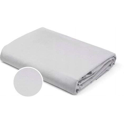 Drap-housse en satin argenté 180 x 200 (1/5)