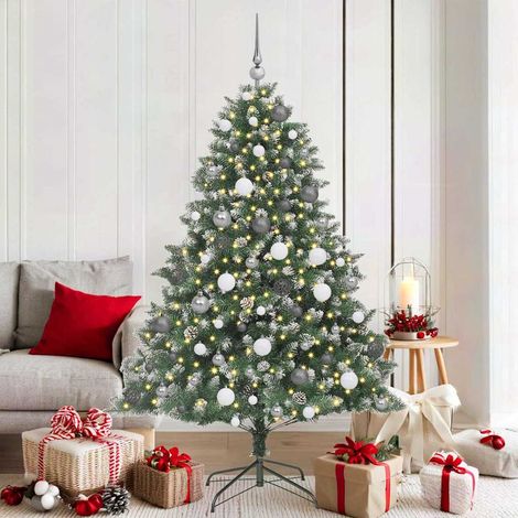 Künstlicher Weihnachtsbaum mit 300 LEDs mit Ständer Grün 180 cm (1/5)