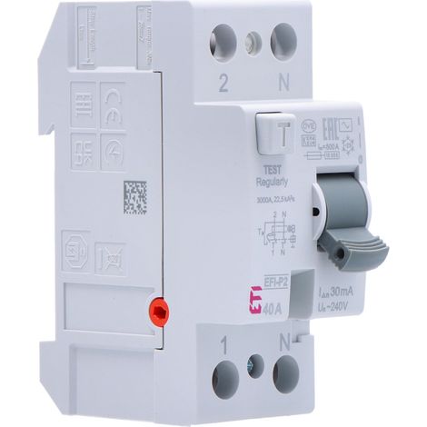 Interrupteur différentiel Eti 40A 0,03 mA (1/3)