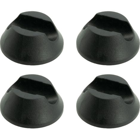 Set di 4 piedini per gambe a forcina, neri (1/5)