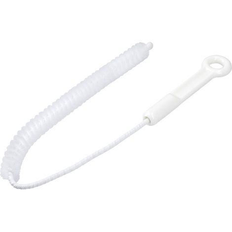 Kitchencraft Mini serpente stura lavandino, bianco, 64x7,41x1,21 cm