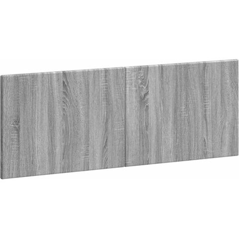 Tête de lit murale gain de place en bois d'ingénierie rangement gris sonoma 142 x 3 x 50 cm (1/5)
