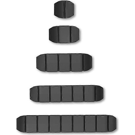 Enrouleur de câble USBorganisateur de câblesclip pour câbles de souris et clavierorganisateur de bureau auto-adhésif 1.2 Noir (1/5)