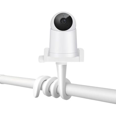 Support de Caméra Bébé Babyphone Support de Moniteur Universal  Compatible avec Trou Fileté 1/4 Fixation sans Perage plus sécurité confort pour Lit Bébé Chambre Plupart des moniteurs bébé (1/5)