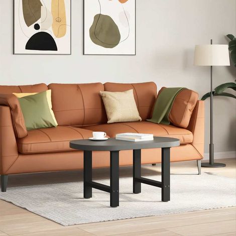 Maison Exclusive - Gambe per Tavolino da Caffè Nere 2 pz 60x(42-43) cm Acciaio