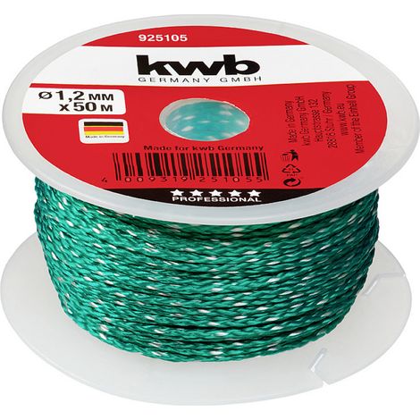 kwb 925105 Cordon de maçonnerie, vert 50 m