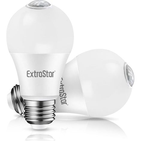 Ampoule Détecteur de Mouvement, Ampoule LED E27 Capteur PIR,12W, 1160 Lumens, Equivalent à Ampoule Traditionnelle 81W, 3000K Blanc Chaude, Non-Dimmable, Lot de 2 (1/5)