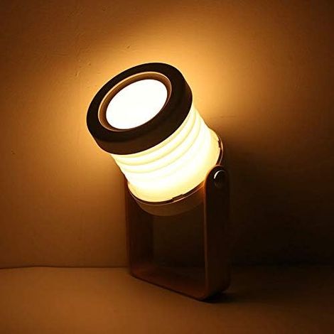 Lampada da tavolo pieghevole, lampada da tavolo, luce notturna telescopica pieghevole portatile (1/2)