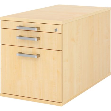 bümö office Rollcontainer - mit Hängeregistratur Ahorn (1/5)