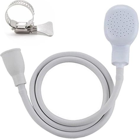 1 pièce tuyau douchette évier, pommeau flexible 1,1 m, pulvérisateur robinet pour cheveux, légumes, bébés et animaux (1/5)