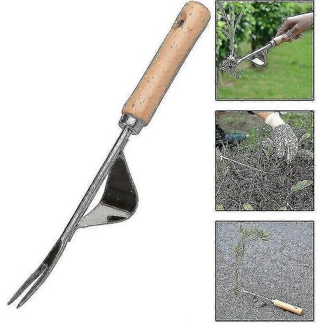 Garten- und Unkrautbekämpfungswerkzeug aus Edelstahl – Unkrautstecher und Schneidwerkzeug – Perfekte Geschenkidee – Stil D