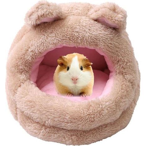 Cozy Guinea Pig House, Warm Hamster Bed, Comfortable Small Animal Basket for Bear Camel, 10x10cm